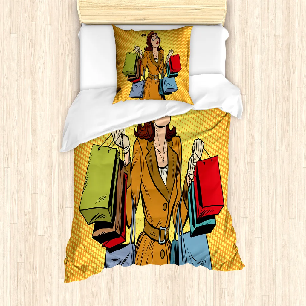 Parure Copripiumino ABAKUHAUS Pop Art Microfibra Anallergica