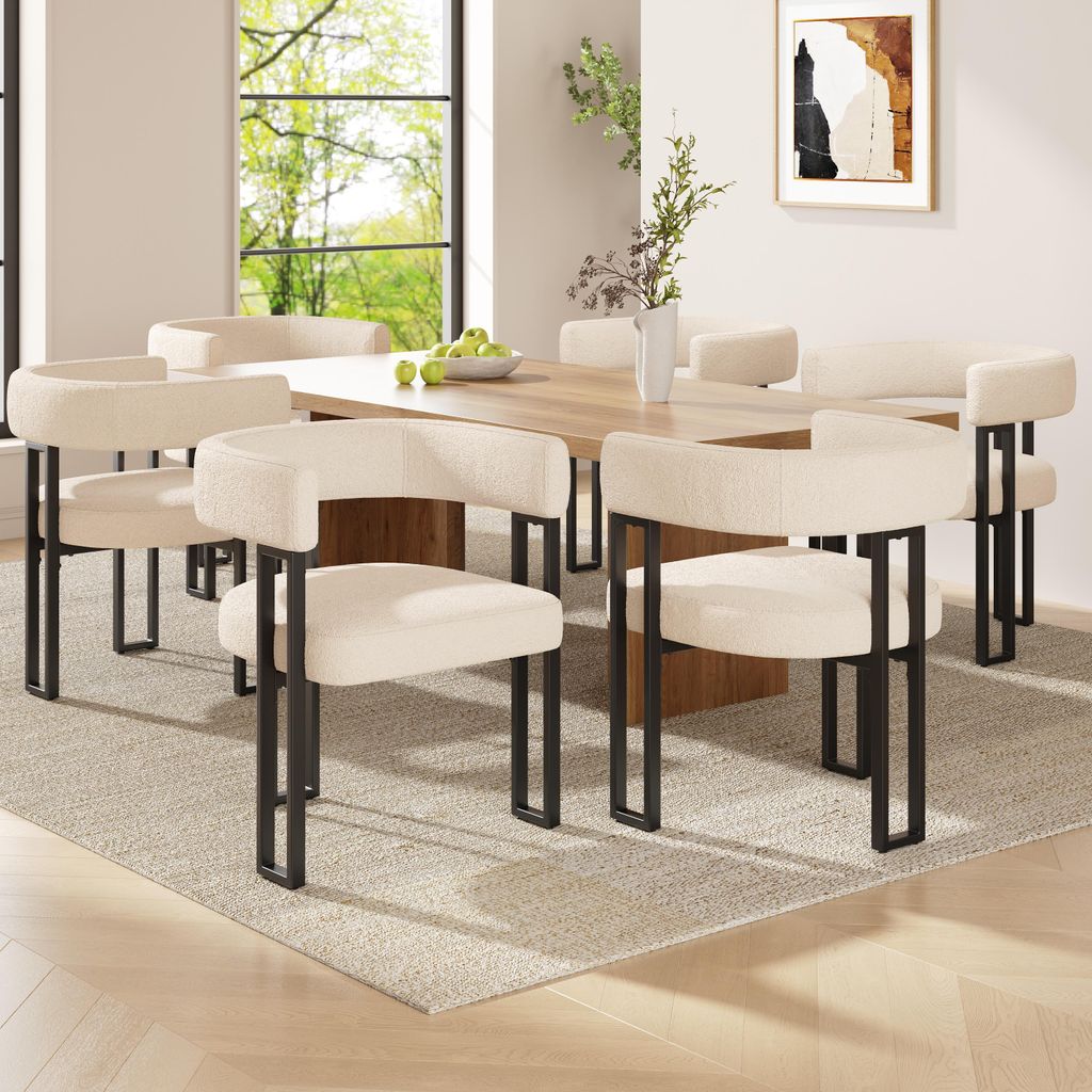 Flieks Esszimmerstühle 6er-Set, Stuhl Essstühle aus Produktbild 