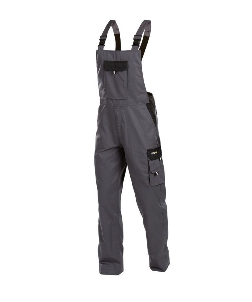 DASSY Calais Zweifarbige Arbeitslatzhose ZEMENTGRAU/SCHWARZ Gr.52 Länge: MINUS