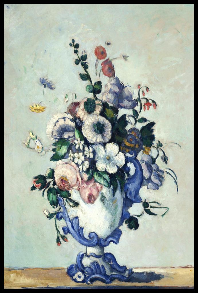 Plakat 61x91,5cm Rokoko-Vase, Paul Cezanne Vintage für das Wohnzimmer