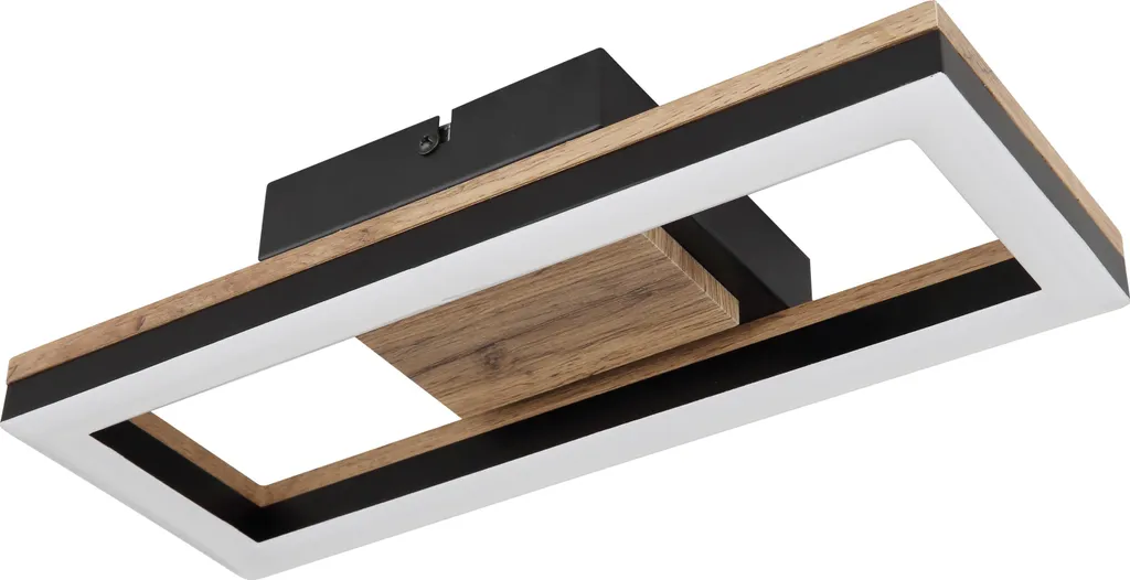 Plafoniera LED 24W 67297D1 Effetto Legno - Illuminazione Soggiorno