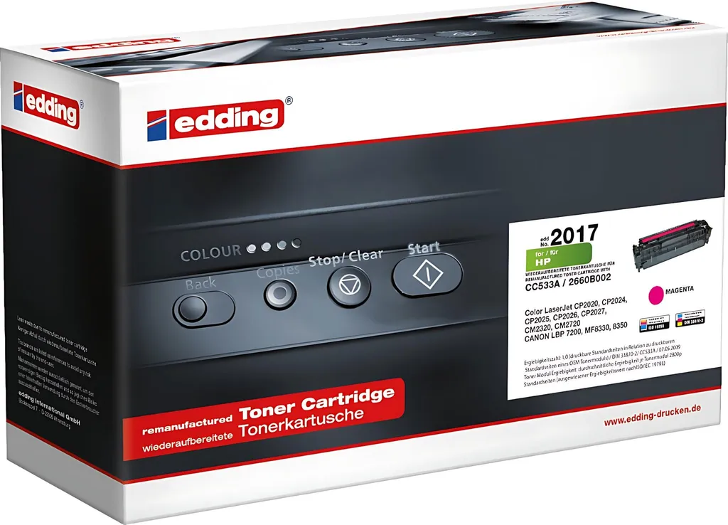 Miglior Toner Compatibile HP 304A Magenta | edding EDD-2017