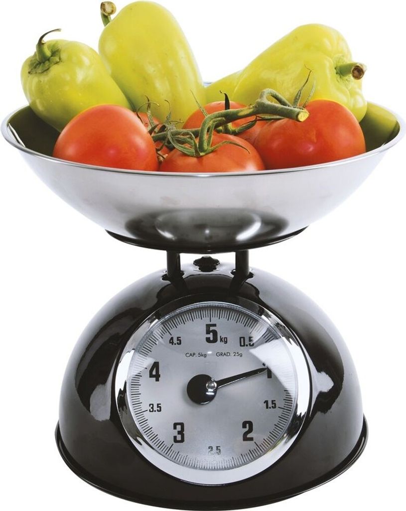 Orion Küchenwaage mechanische Waage mit Schüssel RETRO 5kg