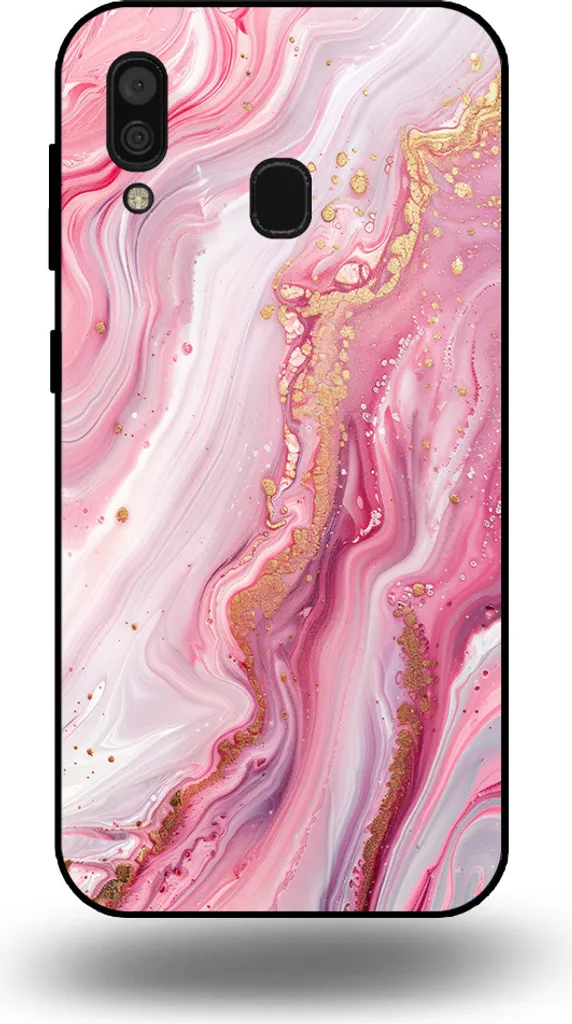Cover Samsung A30 Marmo Rosa TPU - Protezione Anti-Urto Smartphonica