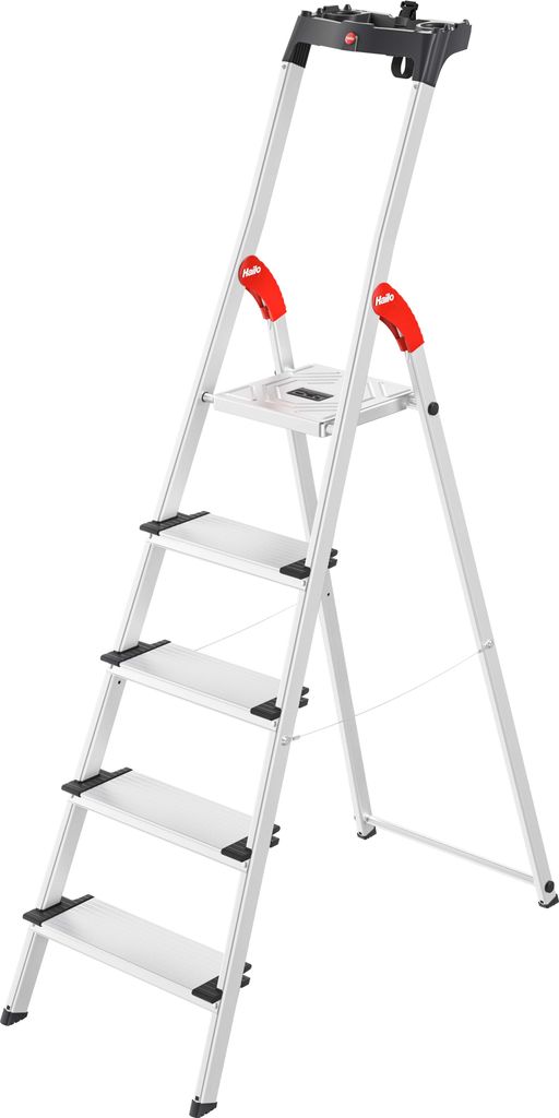 Aluminiowa drabina bezpieczeństwa Hailo L80 ComfortLine 5 Zdjęcie produktu