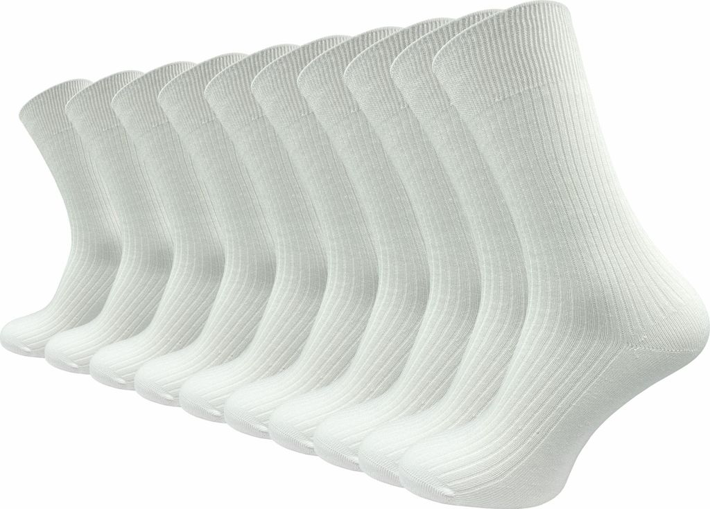 Gawilo  Arztsocken aus 100% Baumwolle in weiß mit Rippe | Produktbild 
