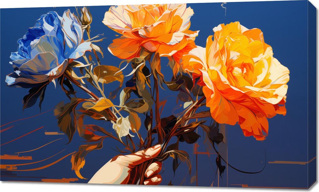 Bild 100x60cm Lebendiger Griff