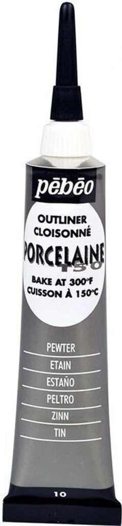Pebeo Porcelaine 150 Outliner, 20 ml, 10 Zinn Produktbild 