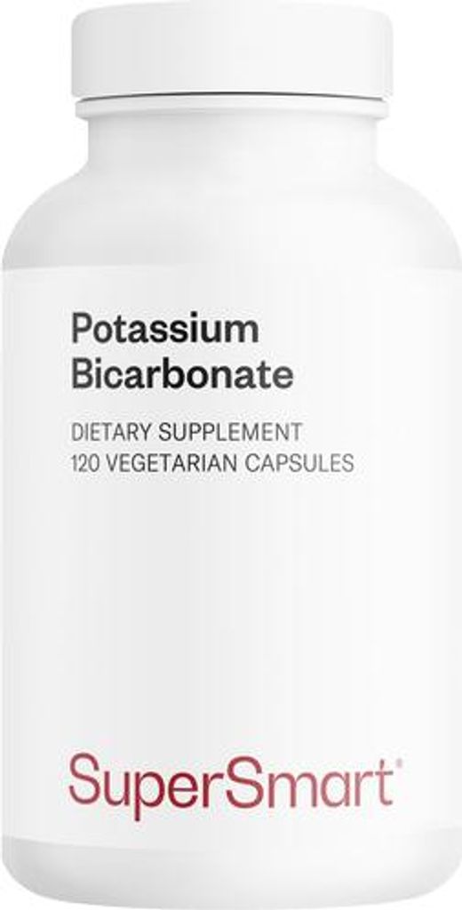 SuperSmart Potassium Bicarbonate Dietary Supplement - 120 Vegi-Kaps