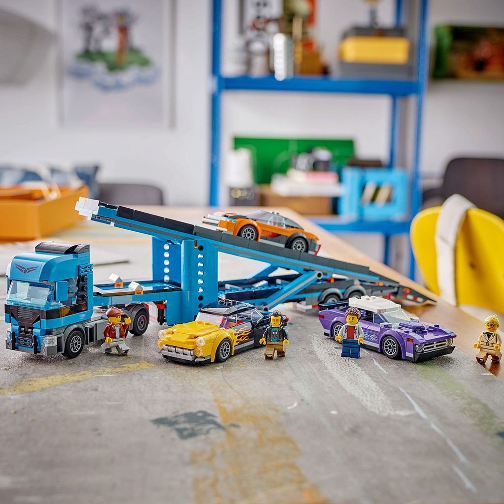 LEGO® City 60408 Ciężarówka do transportu samochodów z Zdjęcie produktu 13
