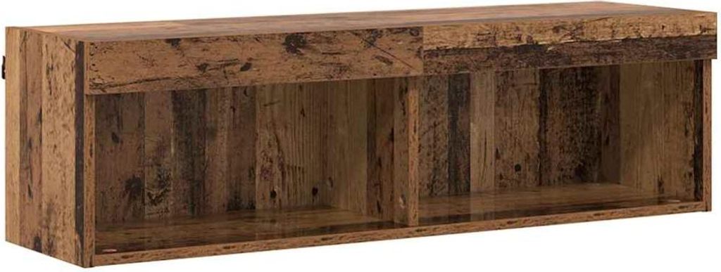 TV-Schrankset mit LED Altholz 100 x 30 x 30 cm Holzwerkstoff