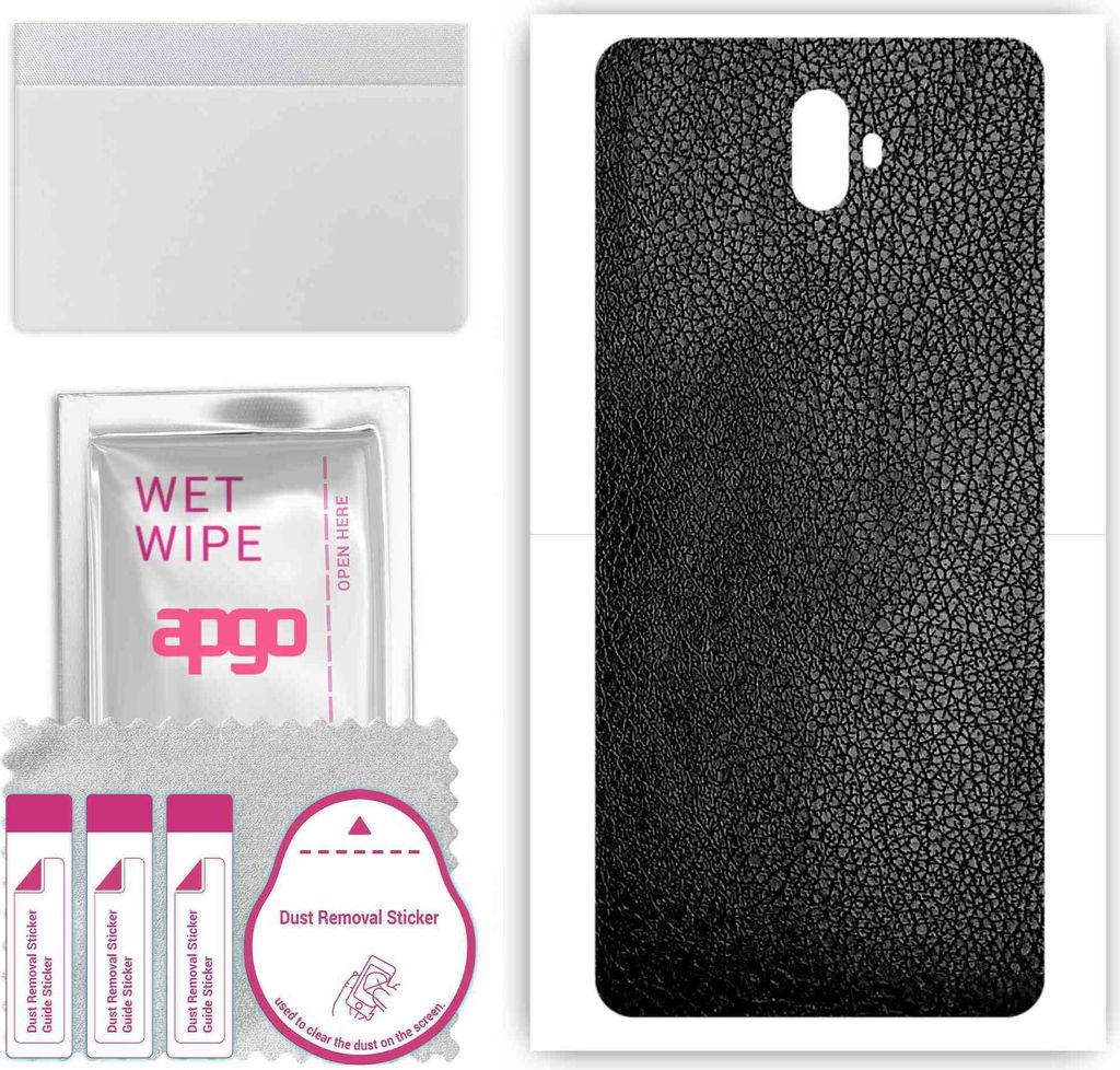 apgo Rückseite Schutzfolie, Skin, kompatibel mit myPhone Prime 5, Hinten Displayschutzfolie aus Vinylfolie, kratzfest, einfache Montage - Schwarze...