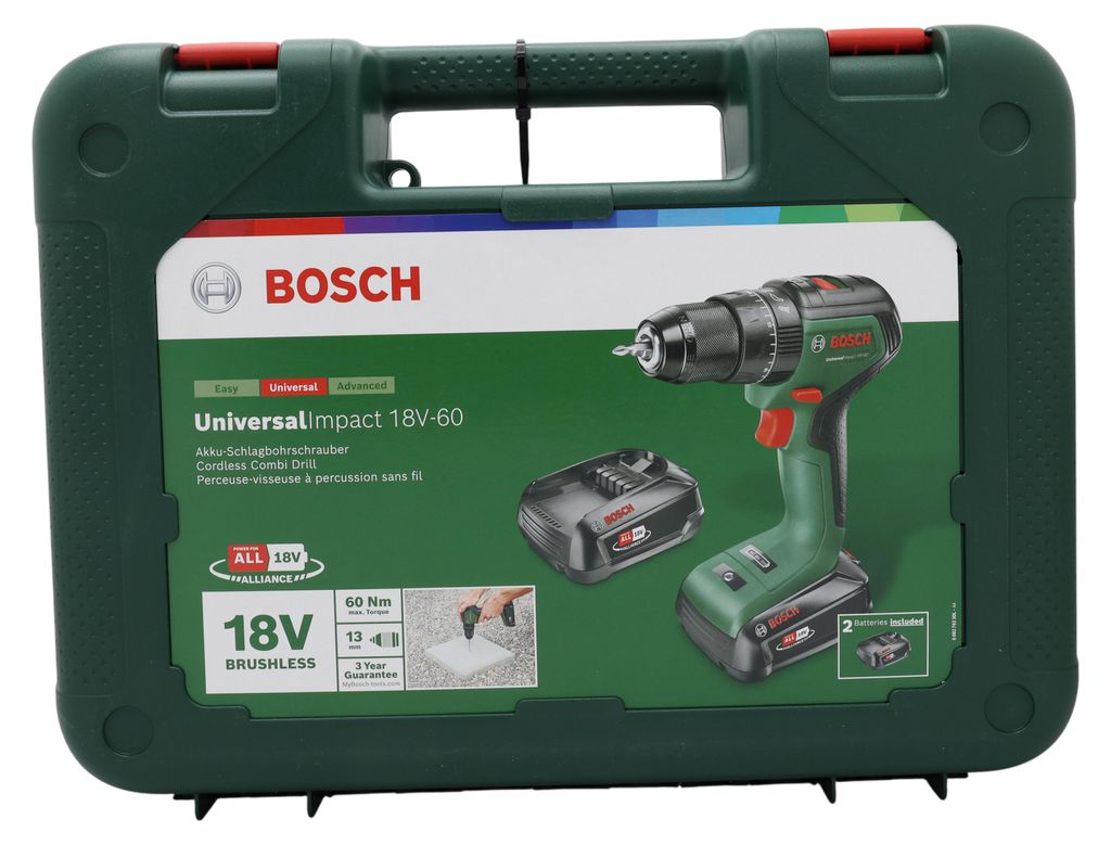 Bosch Universal Impact 18V-60, Wiertarka pistoletowa, Zamek Zdjęcie produktu 