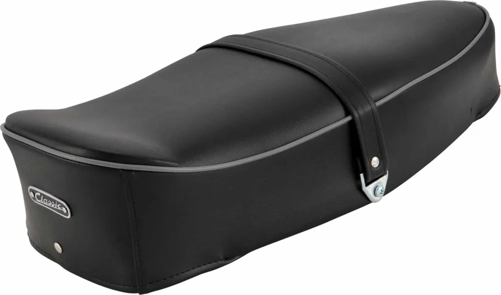 Selle SIP Classic Grise pour Vespa sans serrure avec sangle de maintien