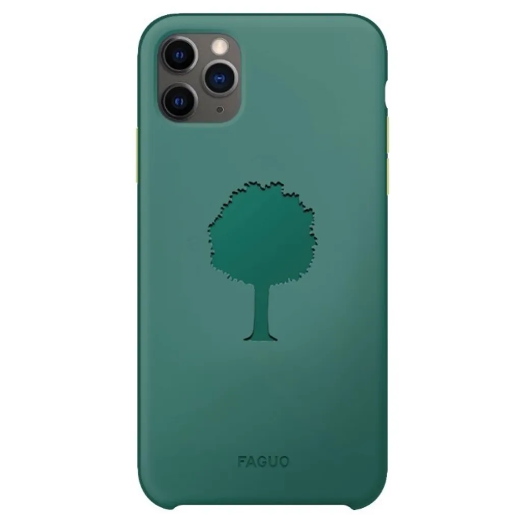 Muvit Recycletek étui antichoc pour iPhone 12 mini motif eucalyptus vert