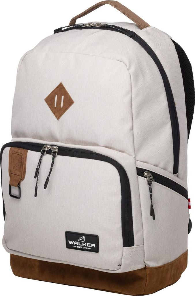 Walker Freizeitrucksack Rucksack mit Laptopfach Concept Pure Eco Backpack 29L Popcorn beige