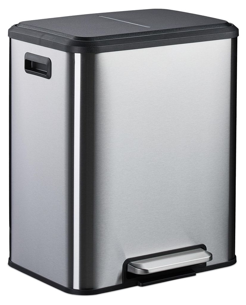 Poubelle Relaxdays 2 x 15 litres, poubelle de cuisine avec Image du produit 