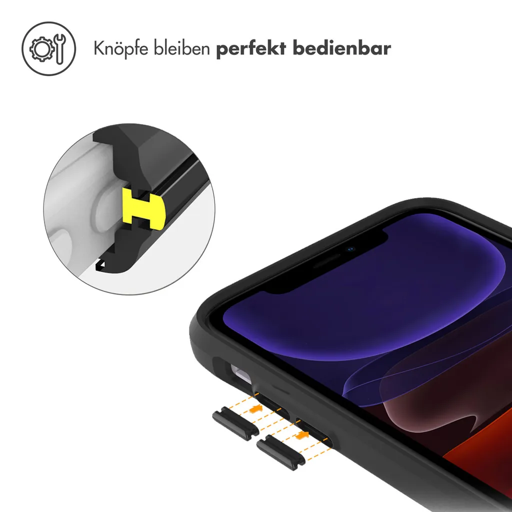 Custodia imoshion iPhone 11 Ibrida Carbonio - Massima Resistenza Nero - 8