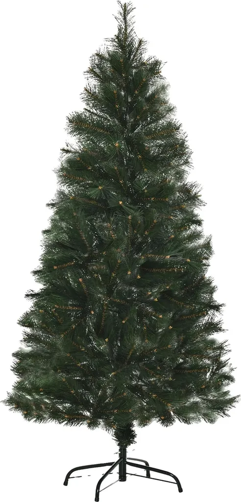 Sapin Noël Ignifugé 150 cm Vert Intense avec Aiguilles PVC Très Denses