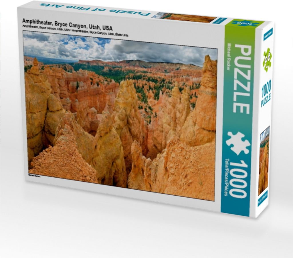 Calvendo Amphitheater, Bryce Canyon, Utah, USA 1000 Teile Puzzle quer 640x480mm, Rucker Michael; 7354275