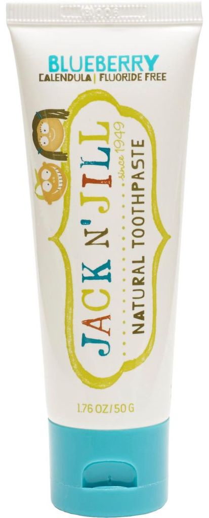 Jack N' Jill Kids Natural Toothpaste Helps Soothe Gums and Fight Tooth Decay Blueberry Flavour 50g Mint