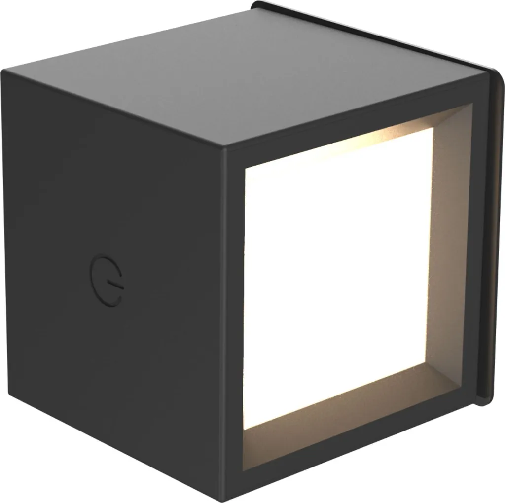 Plus de Câbles dans le Jardin avec la Lampe Garden BOX 8 BATTERY Noire
