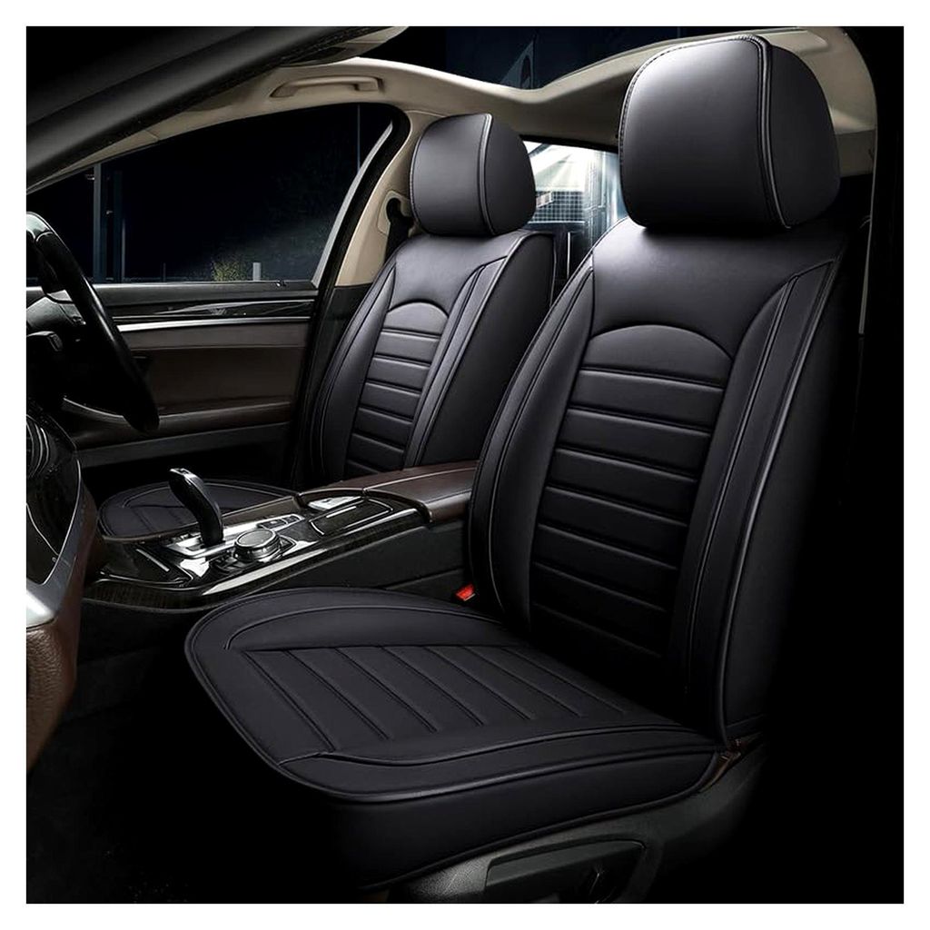 Universal-Kunstleder-Autositzbezüge - Haltbar, wasserdicht, atmungsaktiv Bezüge Geeignet für 2 Vordersitze Peugeot 2008 206 207 207 SW 208 3008 ...