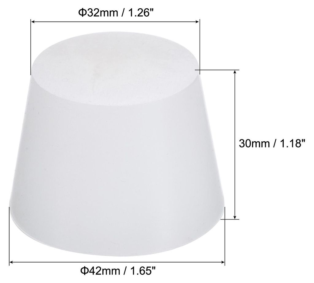 5 Stš¹cke Silikonstopfen Kegelstopfen 32mm bis 42mm fš¹r Plattieren