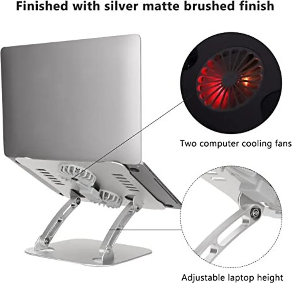 Supporto Laptop Gaming Alluminio Ventilato - Zero Throttling - 4