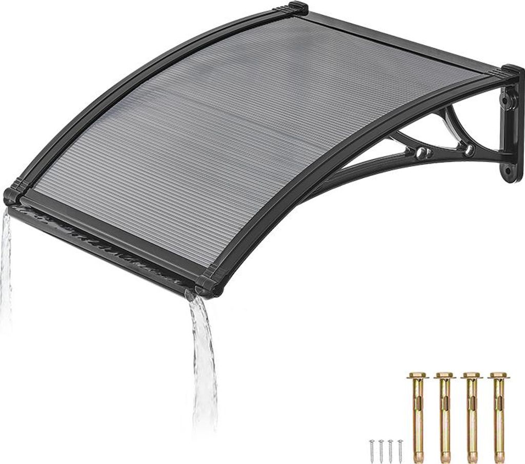 Auvent SucceBuy pour porte d'entrée, 61 x 60 cm, design Image du produit 