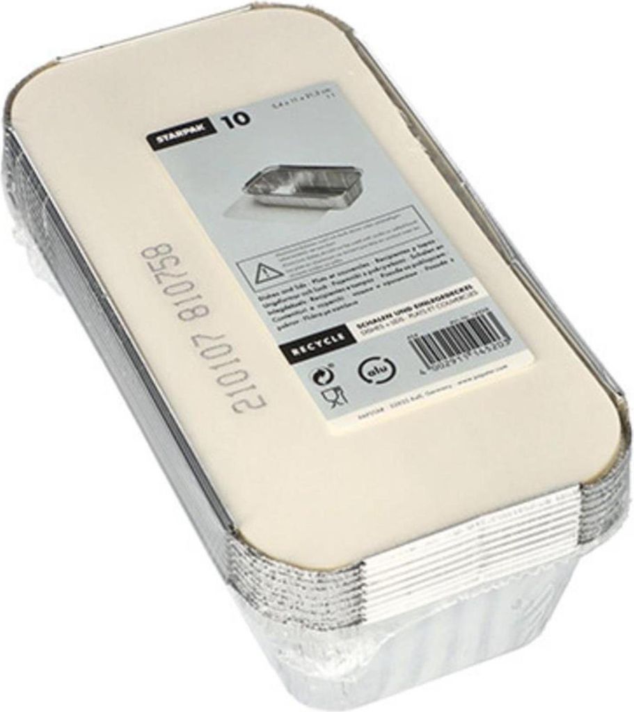 Papstar Alu-Schale mit Deckel 1 l 54 x 110 x 213mm 10 Stück Obrázok produktu 