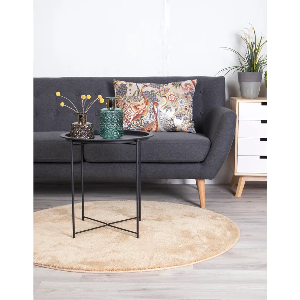 Table basse d'angle noire Baro : la solution gain de place pour salon - 5