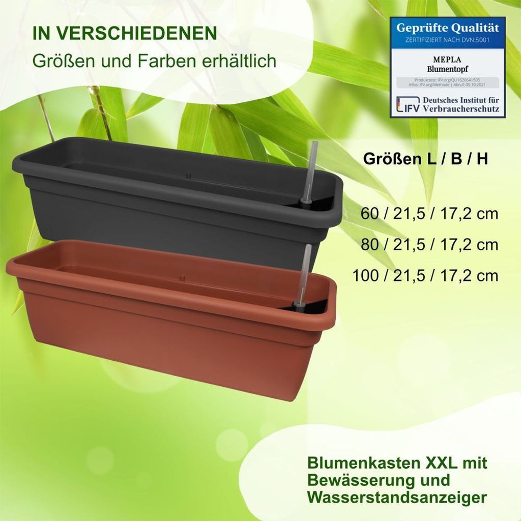 blumenkasten breite 30 cm Original italienischer hochwertiger Blumenkasten mit Olivendekor ca. 3 – La  Casa main image 1