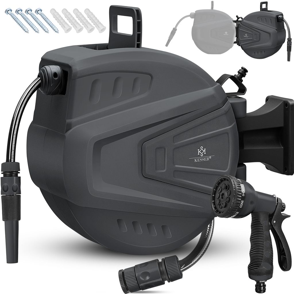 KESSER® Schlauchtrommel Wasser Schlauchaufroller Inkl. Produktbild 