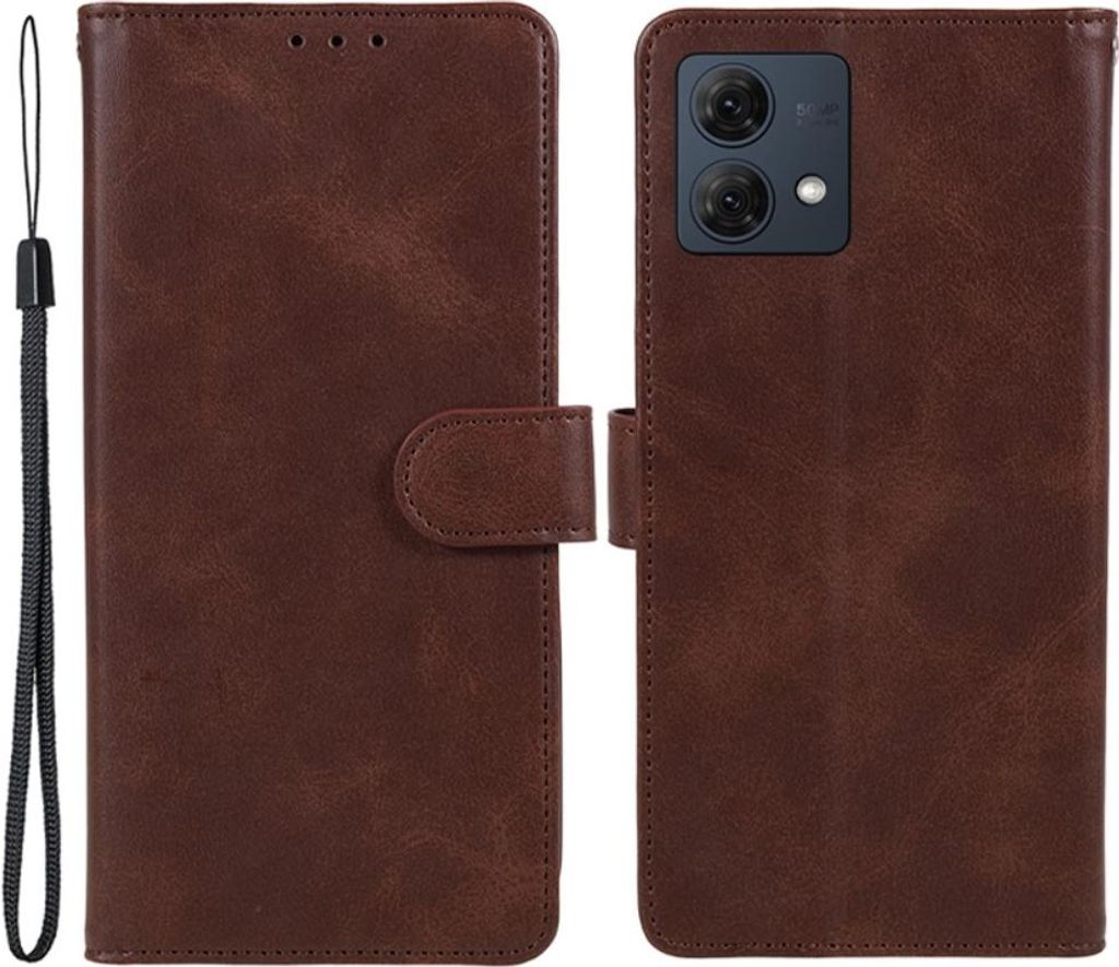 Motorola Moto G84 Hülle - Coverup Klapphülle - Dunkelbraun