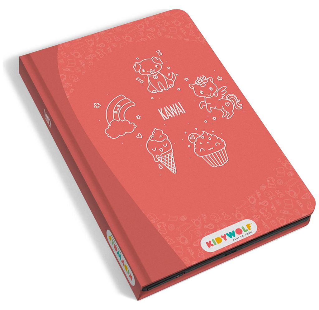 LCD Zeichentablett Kidydraw Mini Tiny - Rot | by Kidywolf Produktbild 