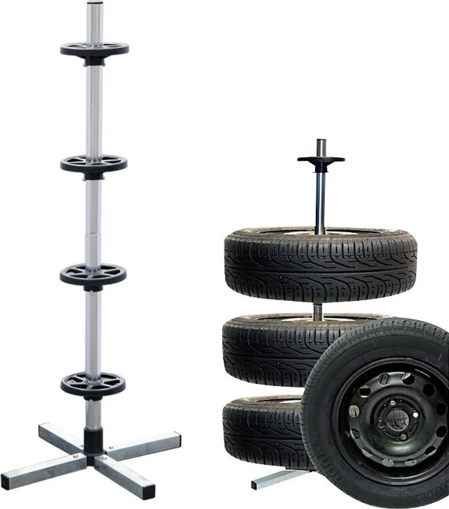 IWH Arbre pour jantes et pneus 225 mm - Support de stockage vertical