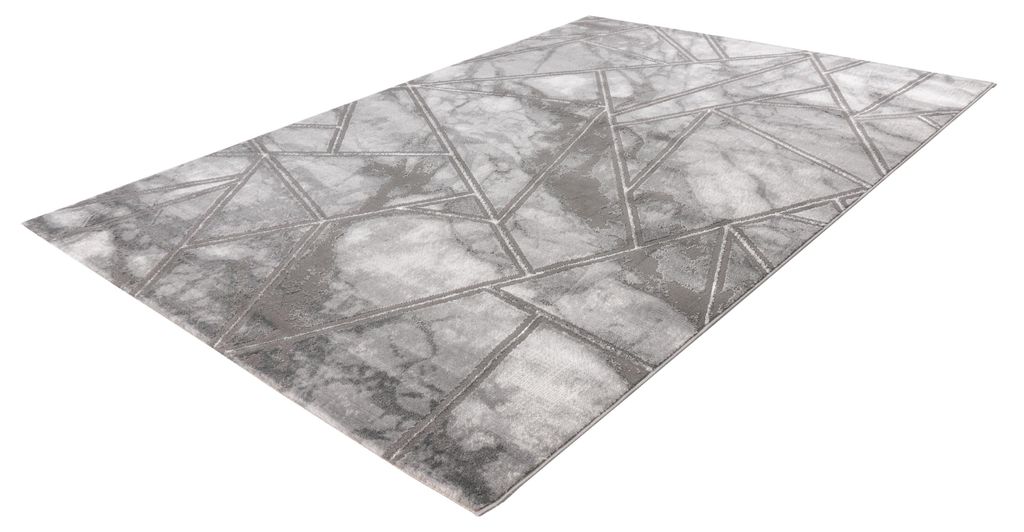 Teppich Mineral 225 Silber 120x170 cm – Pflegeleicht & Strapazierfähig