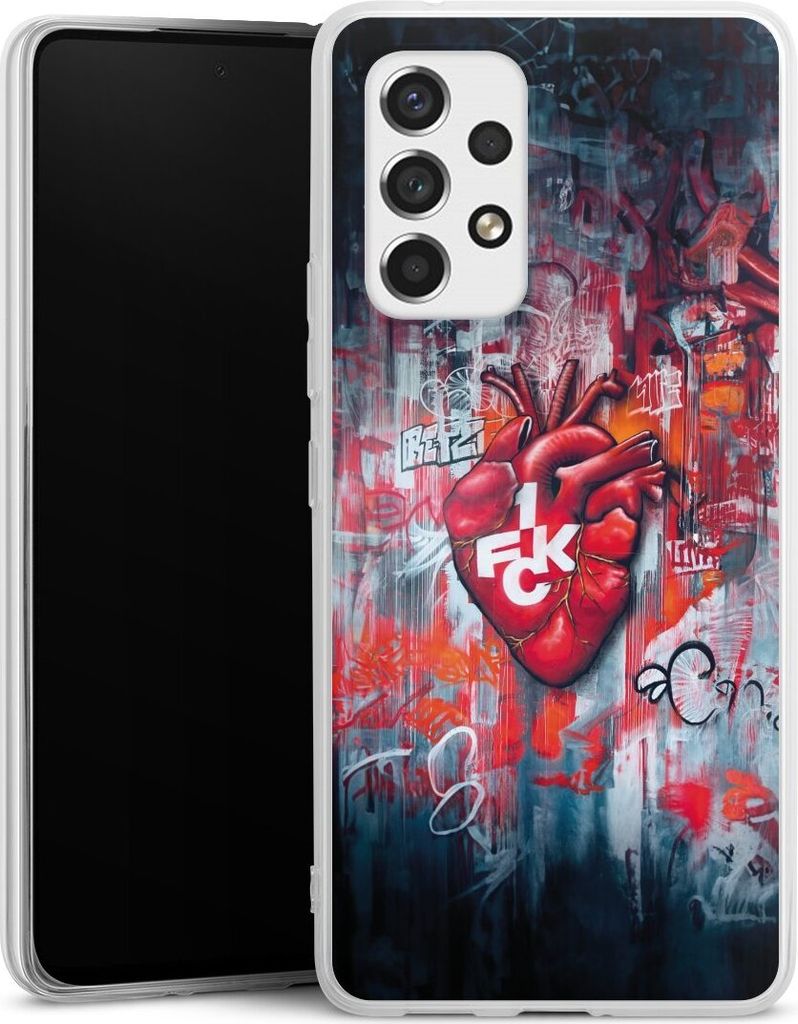 DeinDesign Handyhülle für Samsung Galaxy A53 5G Silikon Hülle Case Smartphone Schutzhülle 1. FC Kaiserslautern 1. FCK Herz