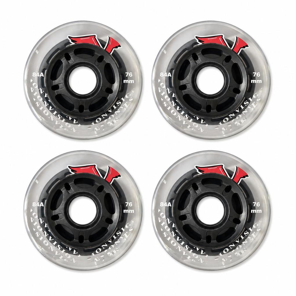 VISION Outdoor Inline Rollen 84A 4er-Set Größe: 72mm Produktbild 