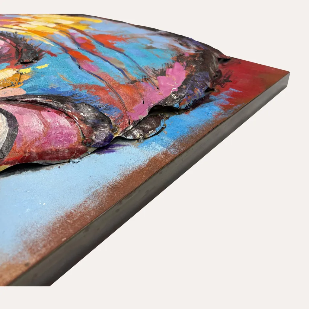 Aménager son salon avec le tableau en fer Salvador - Déco murale métal
