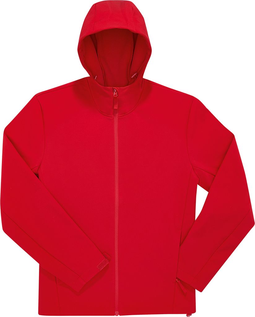 B&C - "Reset" Softshelljacke mit Kapuze für Herren/Damen Uni RW10543 (S) (Rot)