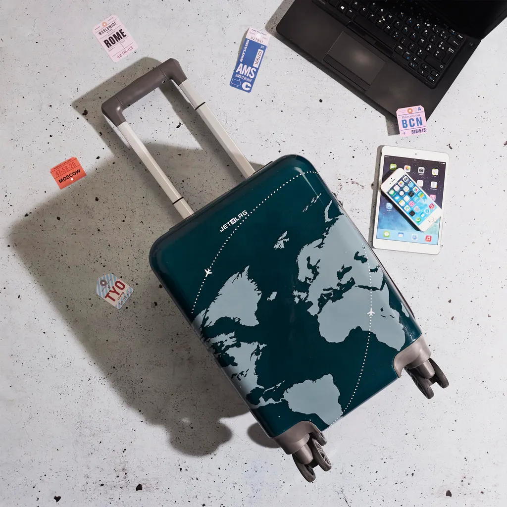 Bagage à main Monde Noir M10 valise de cabine légère pour avion 45cm