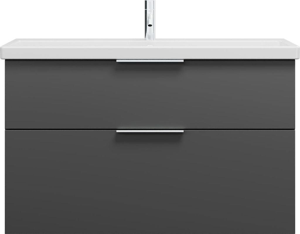 burgbad Eqio Keramik-Waschtisch inklusive Waschtischunterschrank, Breite 1030mm, SEYQ103F6584C0001G0146