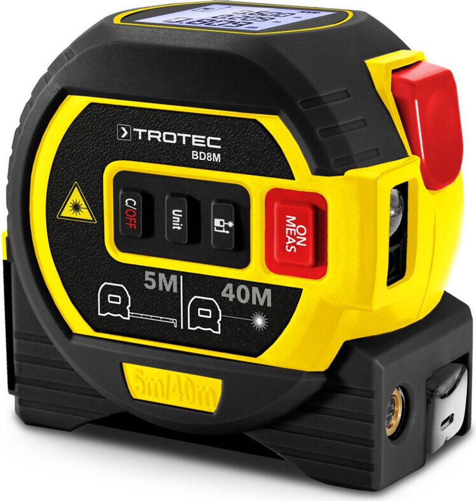 TROTEC Laser-Distanzmessgerät BD8M | 0,05 m bis 40 m Produktbild 1