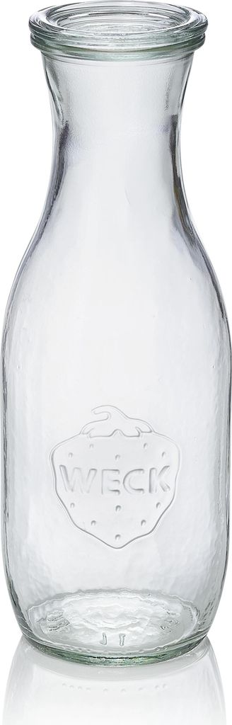 6x Weck Glas Flasche mit Deckel Bottle 1000 ml / 1 l Produktbild 