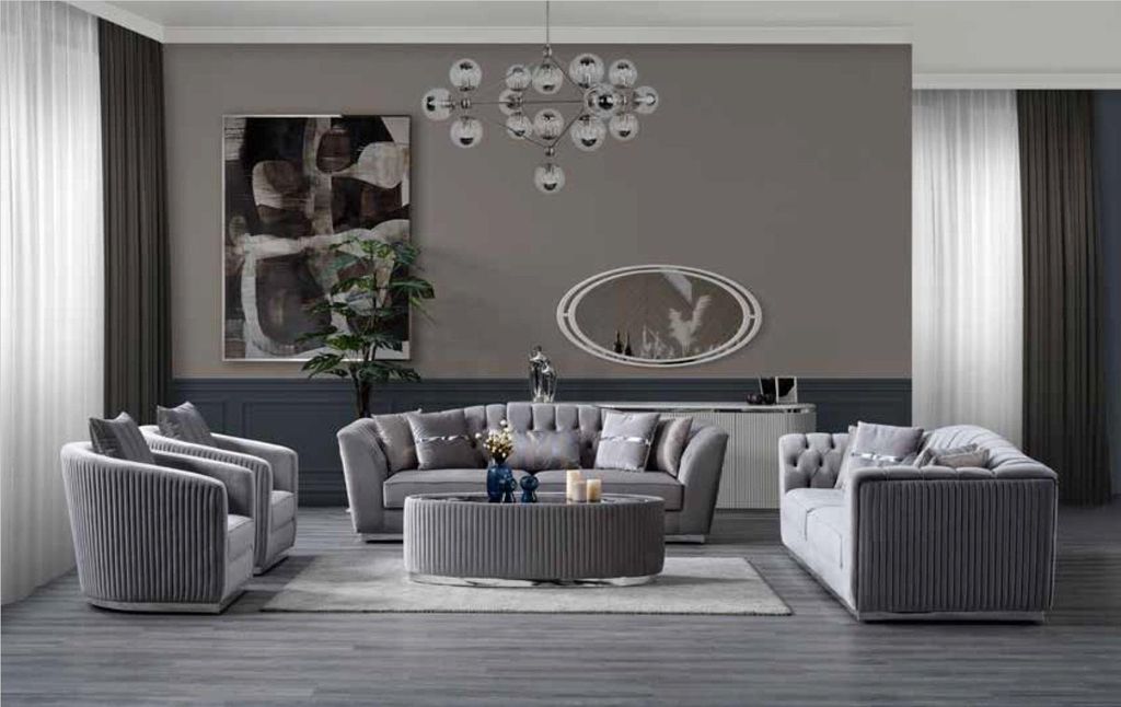 Polstersofa 3-Sitzer bequem in Sofa Couch moderner Stil 286cm