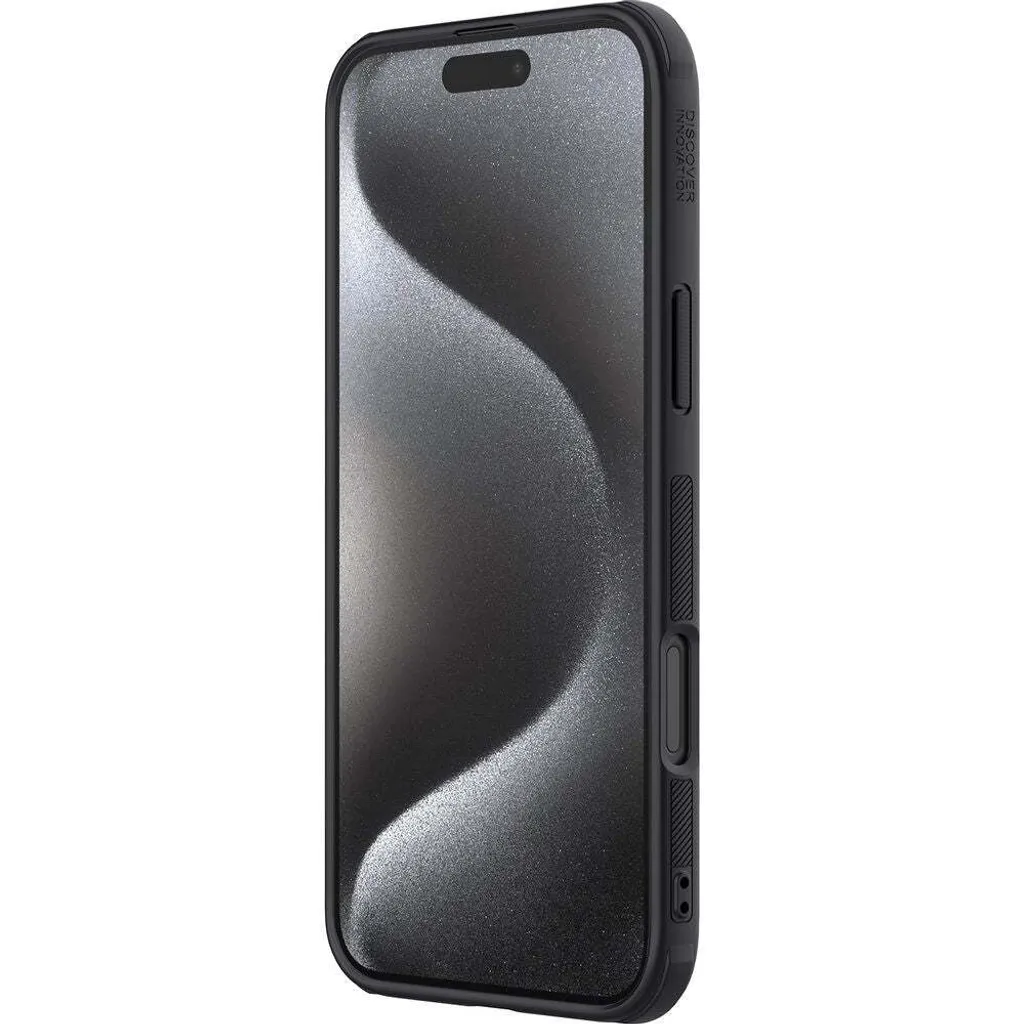 Custodia Nera iPhone 16 Pro Max Nillkin Frosted Shield Pro Elegante - 5