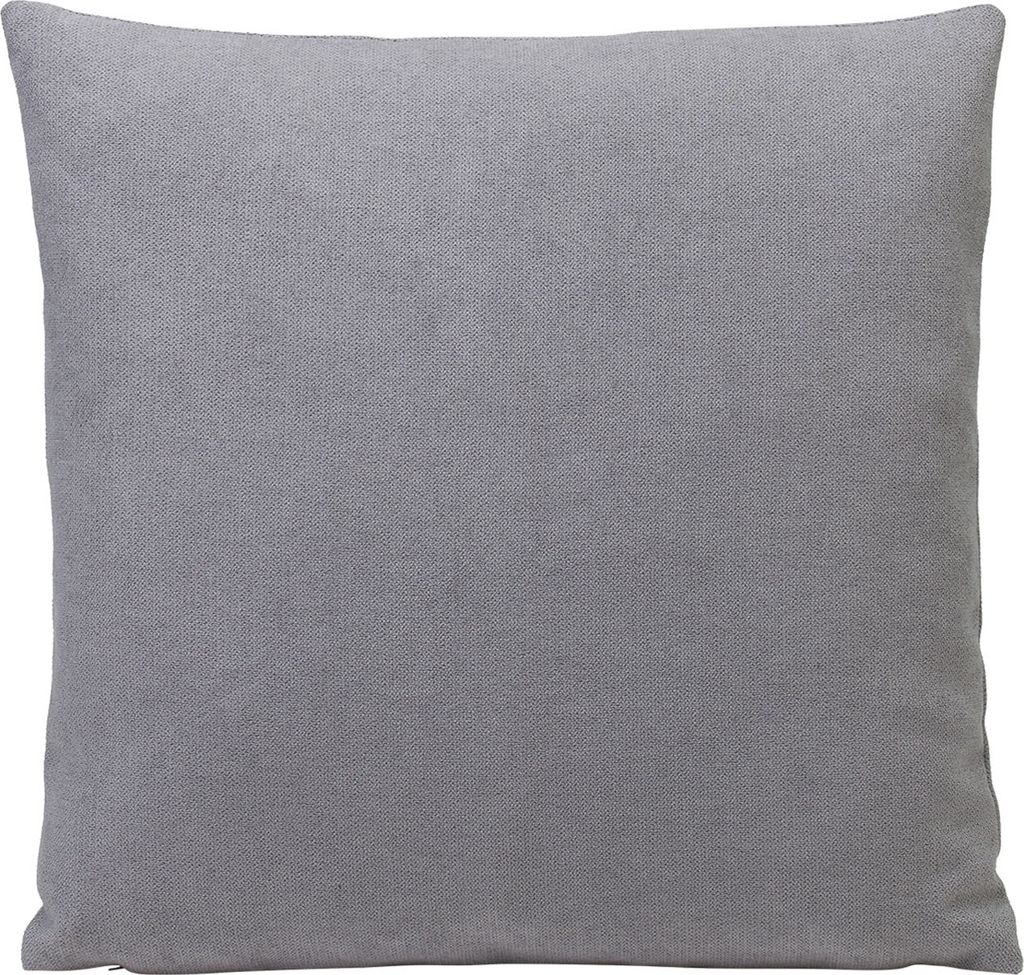 Kissenhülle - 40 x 40 cm - Silbergrau - Polyester - mit Reißverschluss