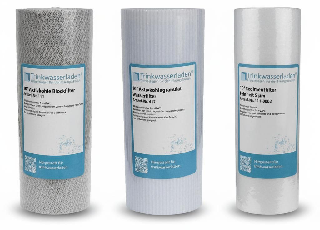 Filter Set 10' 3-teilig Ersatzfilter Umkehrosmose Anlage RO Produktbild 